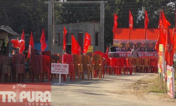 Kamalpur: Ruling party set stage blocking the Hospital road